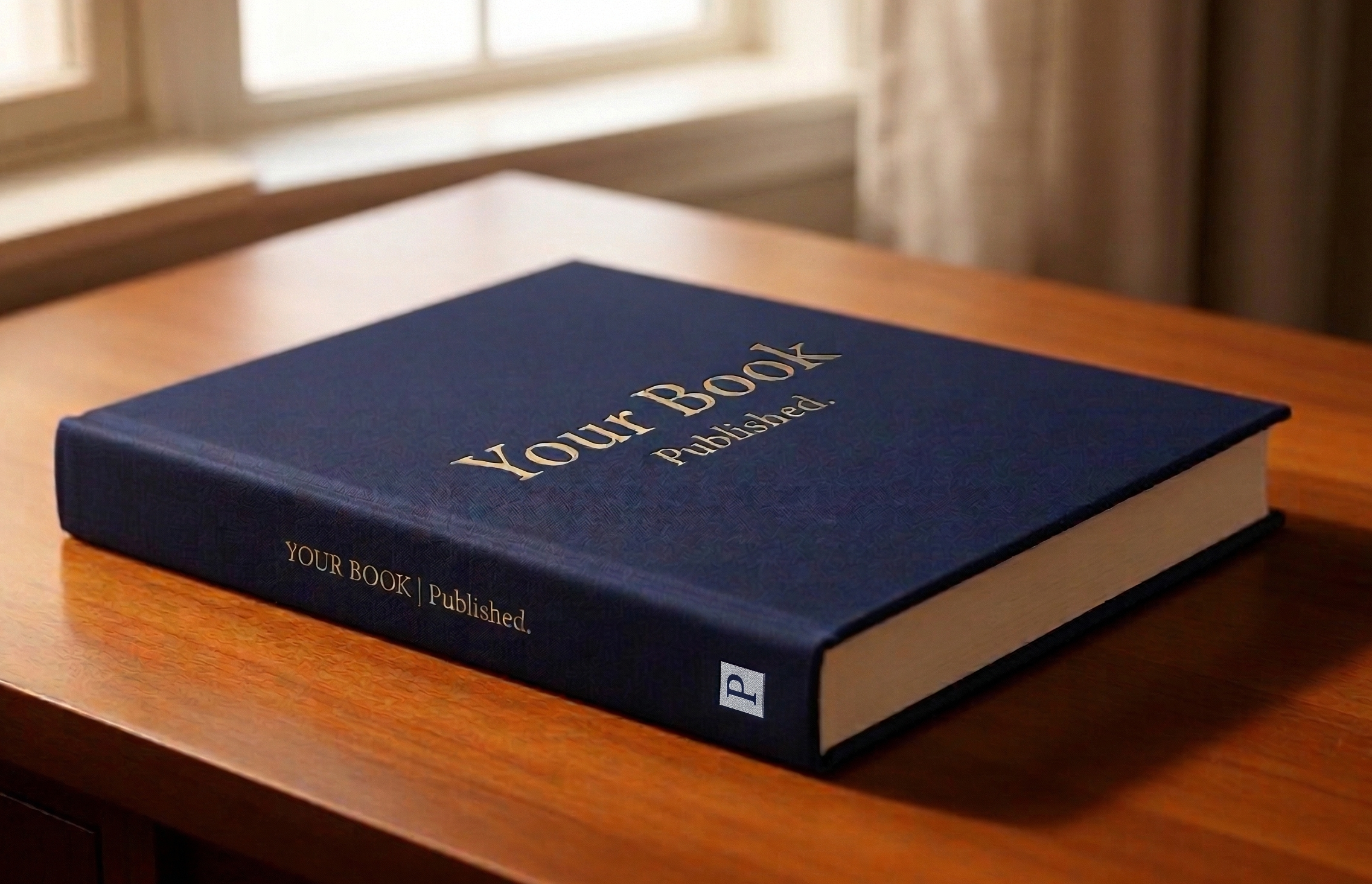 A finished hardcover book